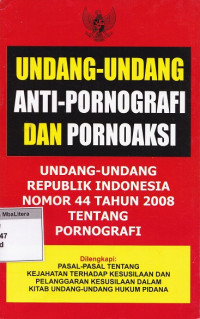 Undang-undang anti-pornografi & pornoaksi