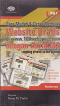 Cara mudah & cepat memiliki website gratis di www.100webspace.com dengan aura cms langsung praktek on-line internet