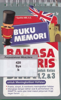 Buku memori bahasa inggris sma untuk 1, 2, & 3