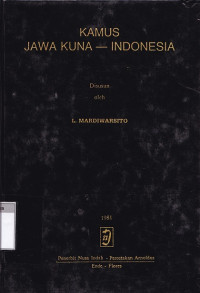 Kamus jawa kuna (kawi)-indonesia