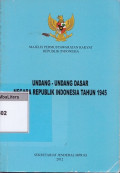 Undang-undang dasar negara republik indonesia tahun 1945