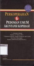 Perkoperasian & pedoman umum akuntansi koperasi