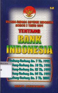 Undang-undang republik indonesia nomor 3 tahun 2004 tentang bank indonesia beserta penjelasannya
