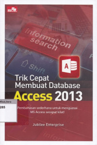 Trik cepat membuat database access 2013